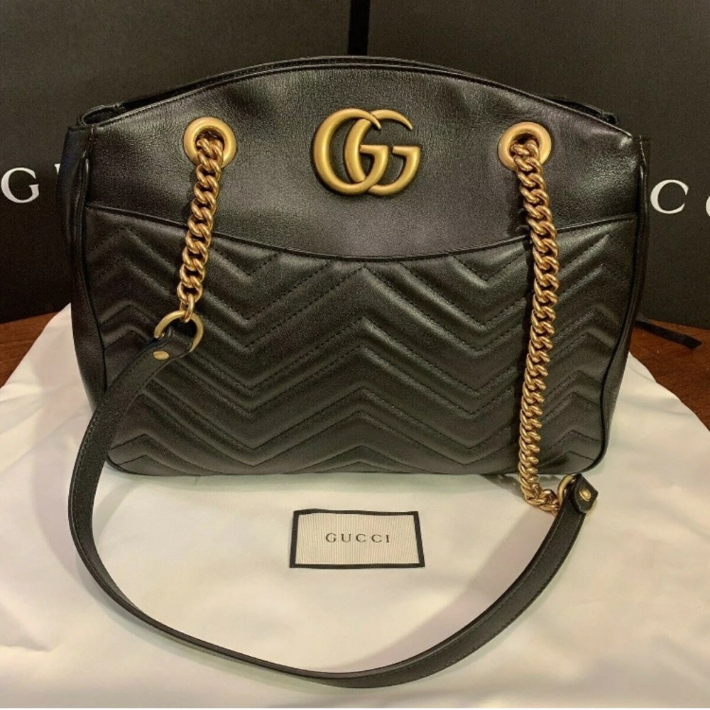 Gucci GG Medium Matelasse Shoulder Bag - Picture 1 of 7